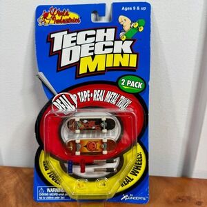 Tech Deck Mini Fingerboard 2 Pack Real Grip Tape Real Metal Trucks Ages 9+